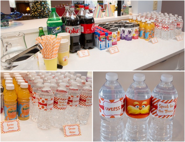 lorax party drink display